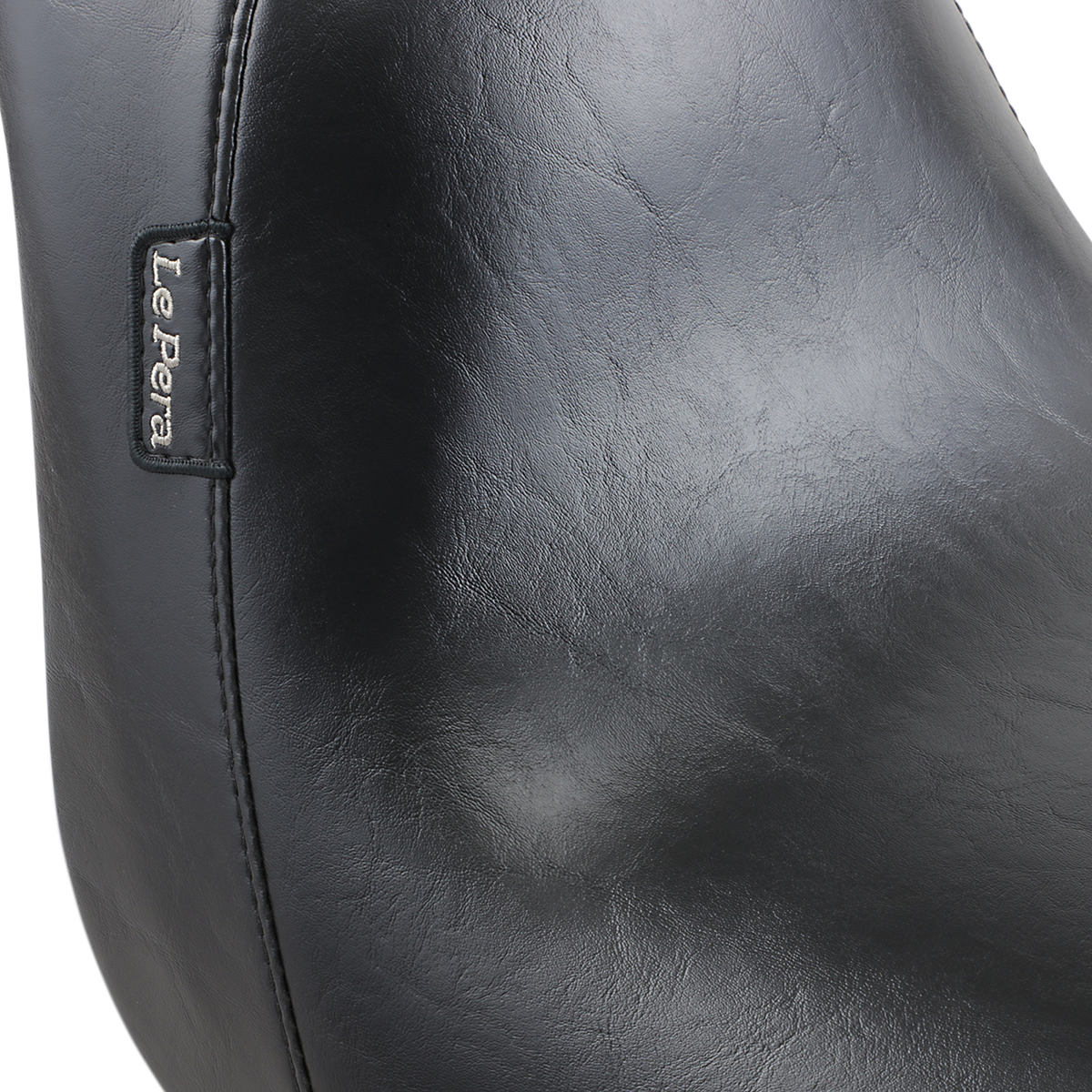 LE PERA Bare Bones Solo Seat - Smooth - Black - Softail '06-'17