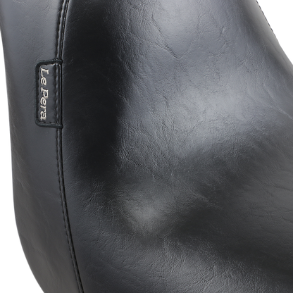 LE PERA Bare Bones Solo Seat - Smooth - Black - Softail '06-'17