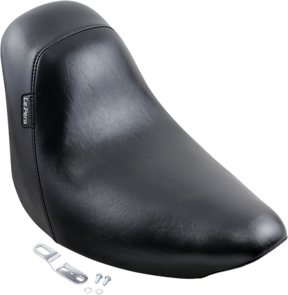 LE PERA Bare Bones Solo Seat - Smooth - Black - Softail '06-'17