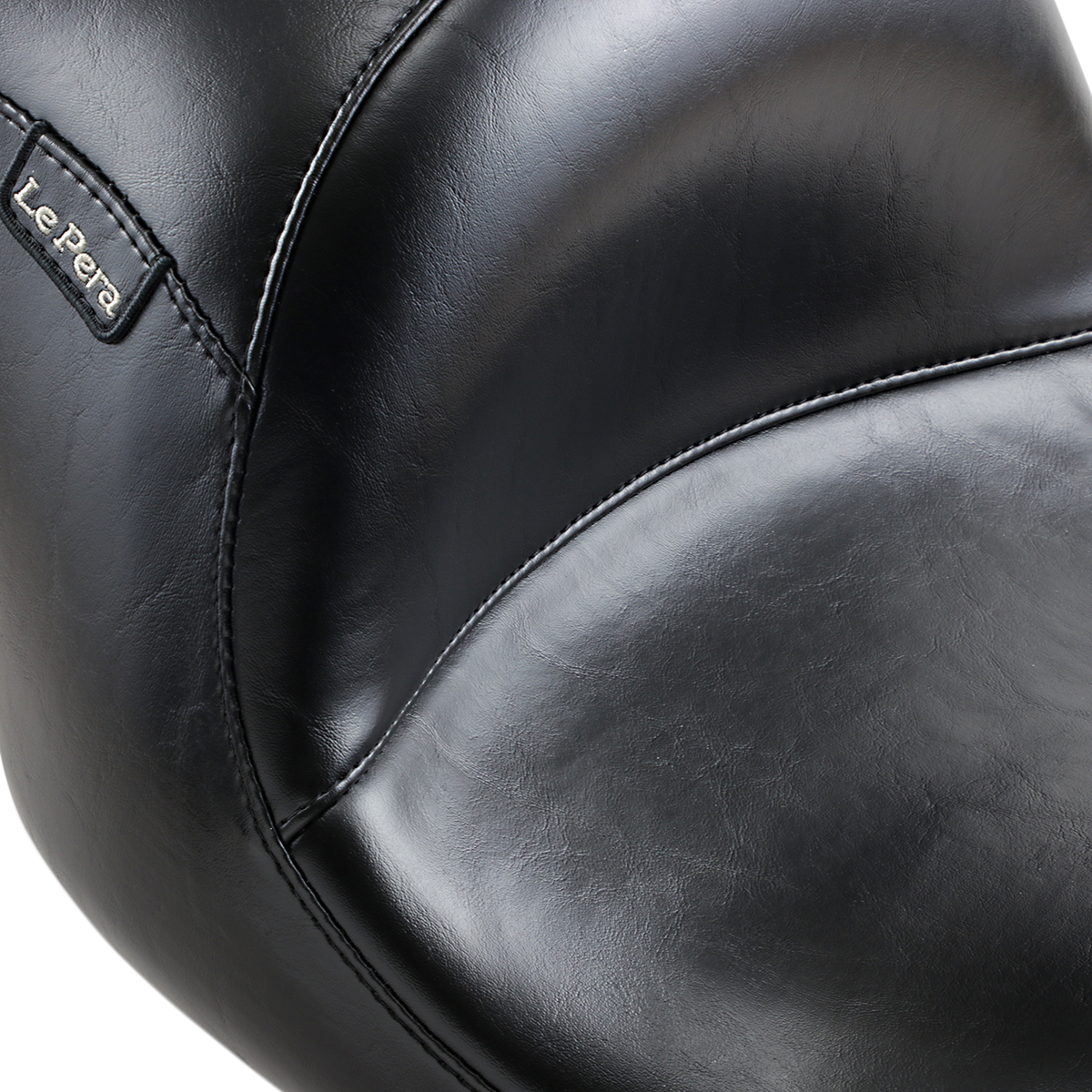LE PERA Maverick Seat - Up-Front - Without Backrest - Smooth - Black - Touring '08-'23