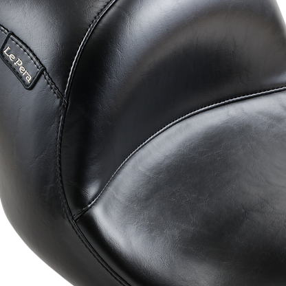 LE PERA Maverick Seat - Up-Front - Without Backrest - Smooth - Black - Touring '08-'23