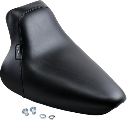 LE PERA Bare Bones Solo Seat - Smooth - Black - Softail '00-'07