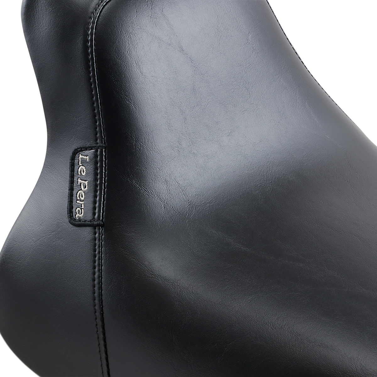 LE PERA Bare Bones Solo Seat - Smooth - Black - Softail '00-'07