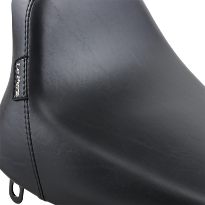 LE PERA Bare Bones Solo Seat - Smooth - Black - Softail '84-'99