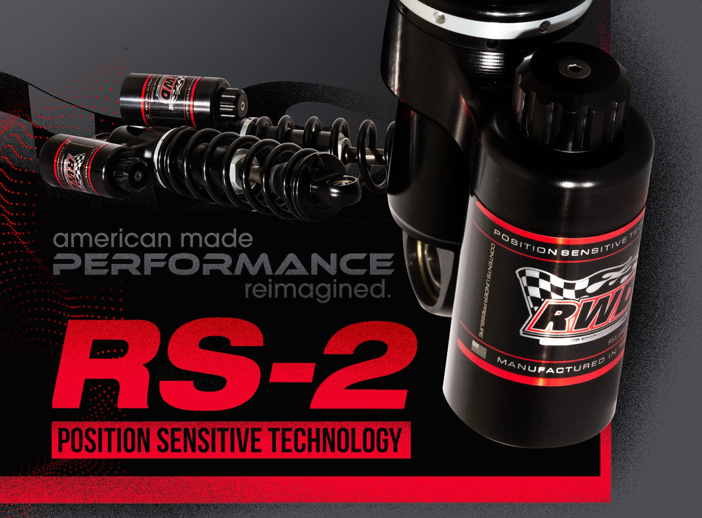 RWD RS-2 Rear Shock Absorber for 1999 - 2026 Harley Davidson Touring Models