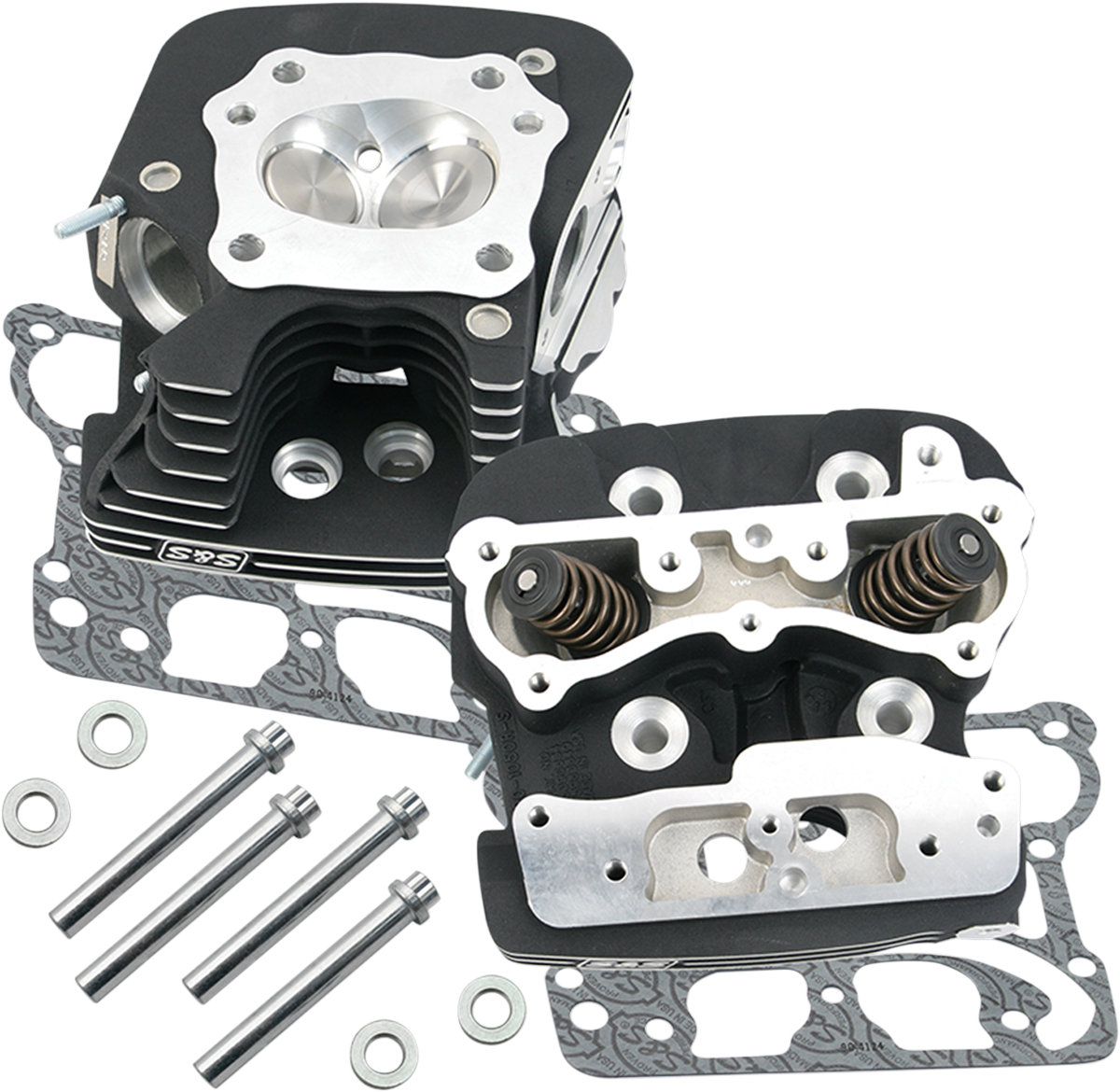 S&S CYCLE Super Stock* Cylinder Heads - Twin Cam - Black