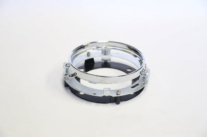 RWD 7" Round Headlight Ring & Adapter for Harley Davidson FXR Fairing