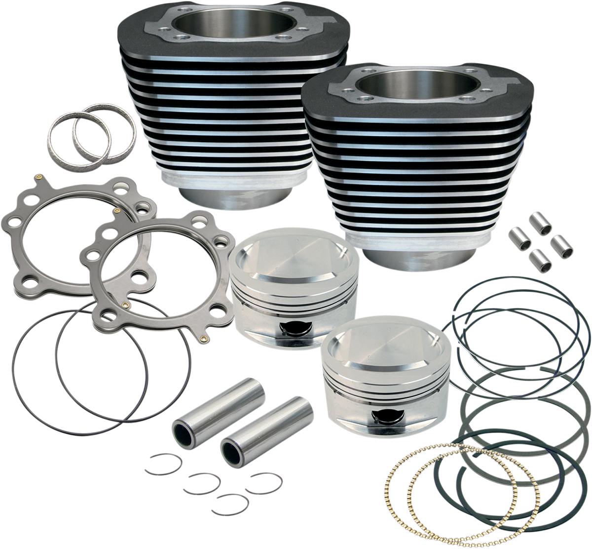 S&S CYCLE 95" Big Bore Cylinder Kit - Twin Cam - Black