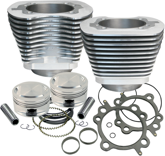 S&S CYCLE 95" Big Bore Cylinder Kit - Twin Cam - Silver