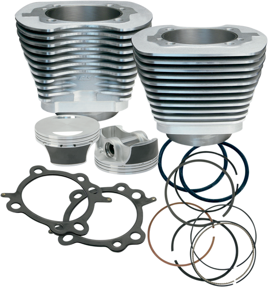 S&S CYCLE 97" Big Bore Cylinder Kit - Twin Cam - Silver