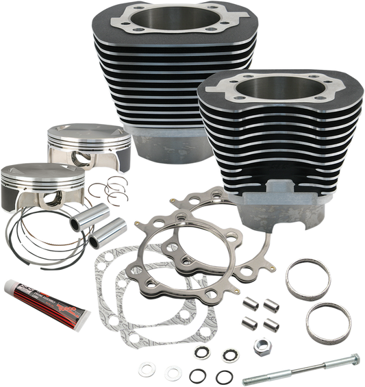 S&S CYCLE 117" Big Bore Cylinder Kit - Twin Cam - Black