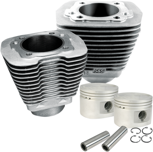 S&S CYCLE Cylinder & Piston Kit - 80" - Evolution Big Twin - Natural