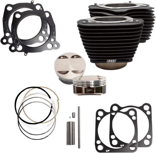 S&S CYCLE 124" Big Bore Cylinder Kit - M8 - Black