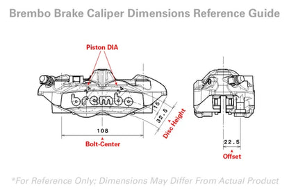 Brembo GP4-RS Left Front Caliper Titanium Grey - Radial Mount