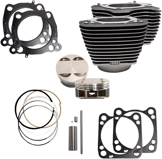 S&S CYCLE 124" Big Bore Cylinder Kit - M8 - Black