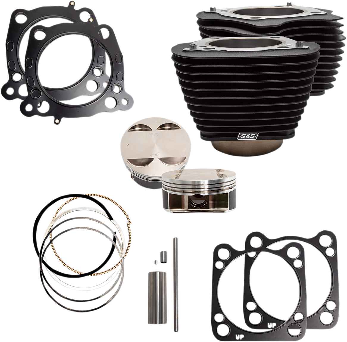 S&S CYCLE 128" Big Bore Cylinder Kit - M8 - Black