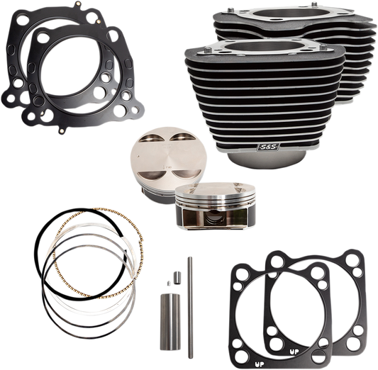 S&S CYCLE 128" Big Bore Cylinder Kit - M8 - Black