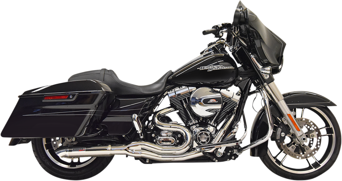 BASSANI XHAUST 2:1 Exhaust - Chrome - 2007-2016 TOURING MODELS