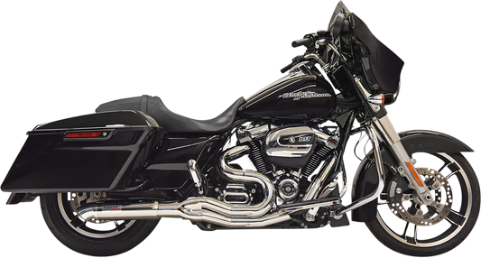 BASSANI XHAUST 2:1 Exhaust - Chrome - 2017-2024 TOURING MODELS