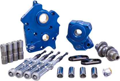 S&S CYCLE Cam Chest Kit with Plate - Chain Drive - Water Cooled - 475 Cam - Chrome Pushrods - M8