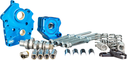 S&S CYCLE Cam Chest Kit with Plate - Chain Drive - Water Cooled - 550 Cam - Chrome Pushrods - M8