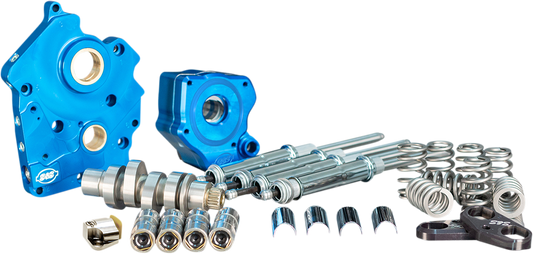 S&S CYCLE Cam Chest Kit with Plate - Chain Drive - Water Cooled - 550 Cam - Chrome Pushrods - M8