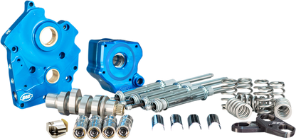 S&S CYCLE Cam Chest Kit with Plate - Chain Drive - Water Cooled - 540 Cam - Chrome Pushrods - M8