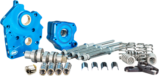 S&S CYCLE Cam Chest Kit with Plate - Chain Drive - Water Cooled - 540 Cam - Chrome Pushrods - M8