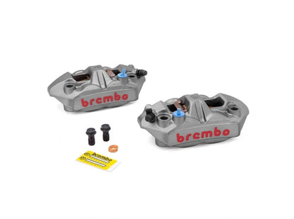 Brembo M4 Front Caliper Set Titanium Grey - 108mm Radial