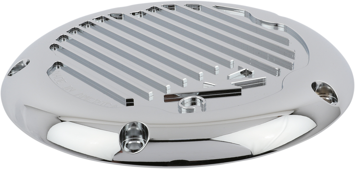 THRASHIN SUPPLY CO. M8 - Derby Cover Finned - Chrome