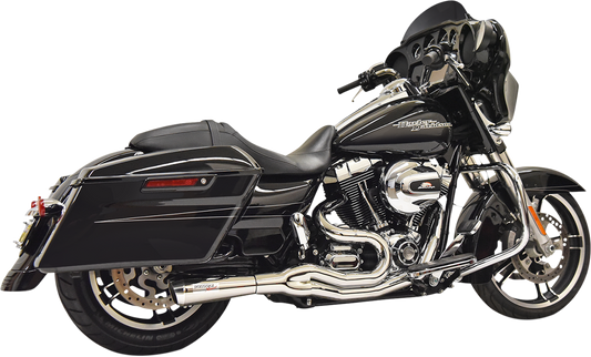 BASSANI XHAUST 2:1 Exhaust - Chrome - 1995-1998 TOURING MODELS