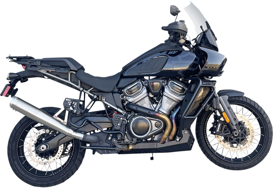 BASSANI XHAUST 4" Stainless Steel Slip-On Exhaust - Silver - 21'-23' PAN AMERICA MODELS