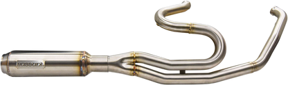 BASSANI XHAUST 2-into-1 Mid-Length Super Bike Exhaust System - Stainless Steel - 17'-23' TOURING MODELS