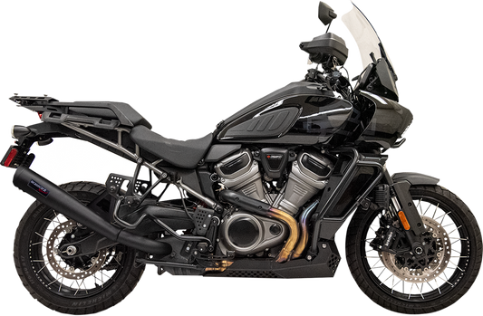 BASSANI XHAUST 4" Stainless Steel Slip-On Exhaust - Black - 21'-23' PAN AMERICA MODELS