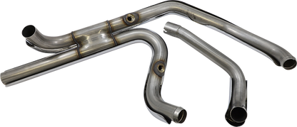 S&S CYCLE El Dorado Dual Exhaust System - Chrome - Black Tracer