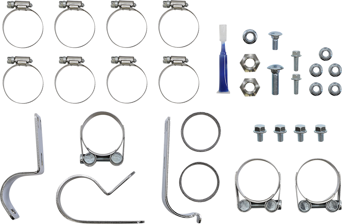 S&S CYCLE El Dorado Dual Exhaust System - Chrome - Black Tracer