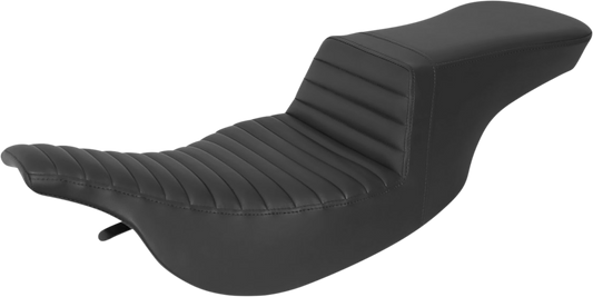 SADDLEMEN Tour Step-Up Seat -Tuck-n-Roll - Black - Touring '97-'07