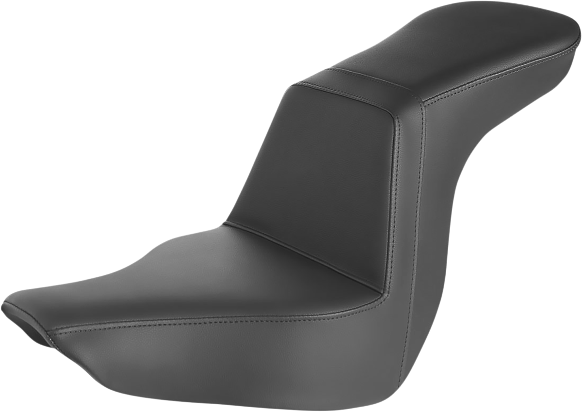SADDLEMEN Step-Up Seat - Smooth - Black - Softail '18-'24