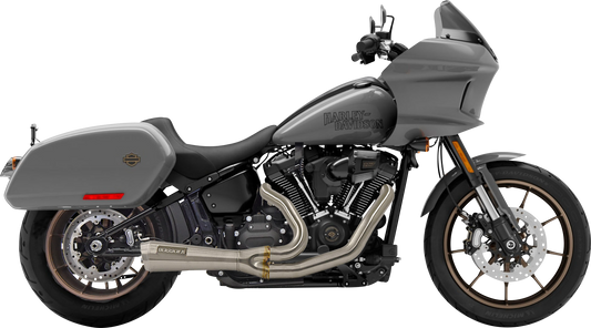 BASSANI XHAUST The Ripper Short Road Rage 2-into-1 Exhaust System - Stainless Steel - '18-'22 SOFTAIL