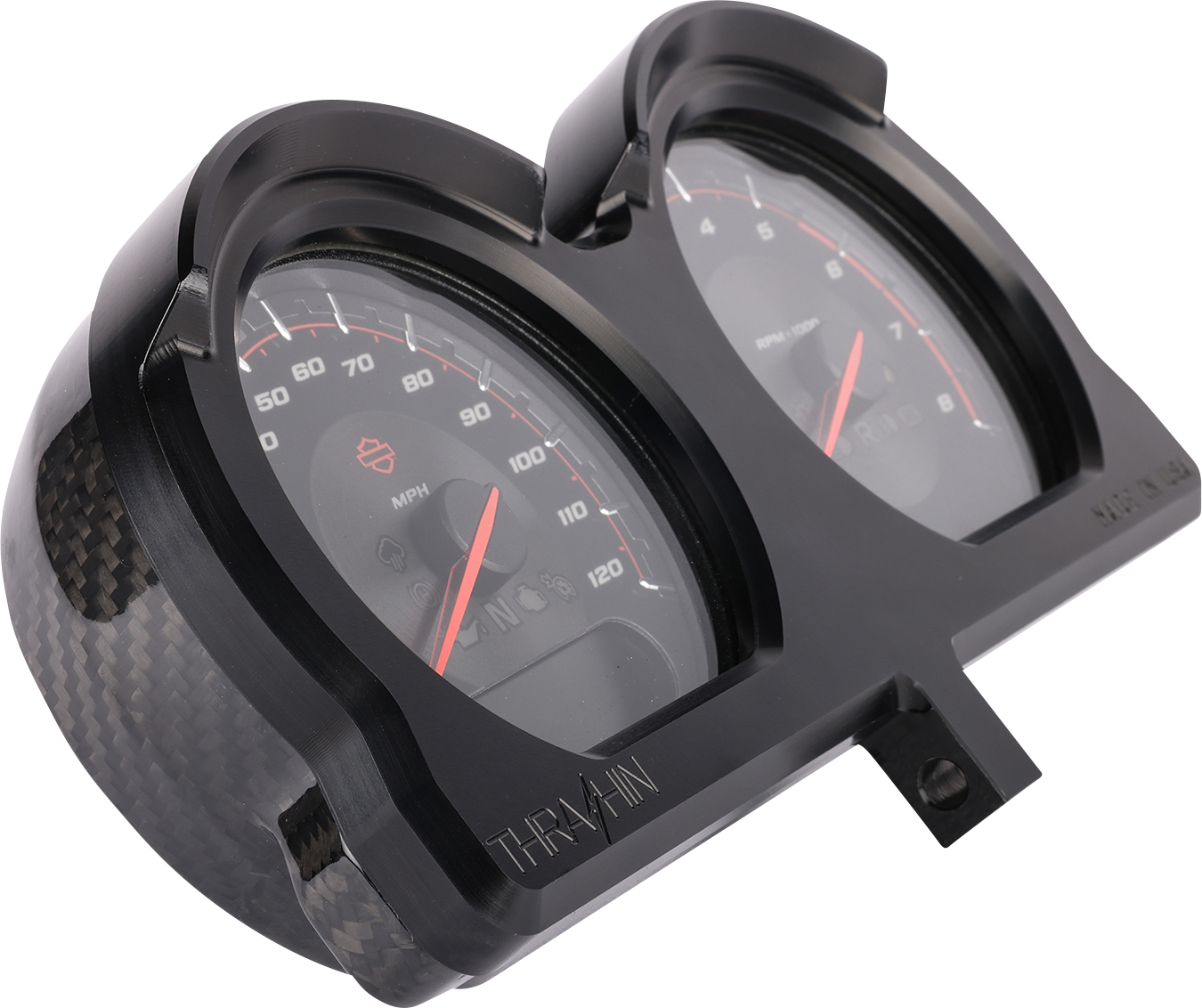 THRASHIN SUPPLY CO. Gauge Relocation Kit - Black
