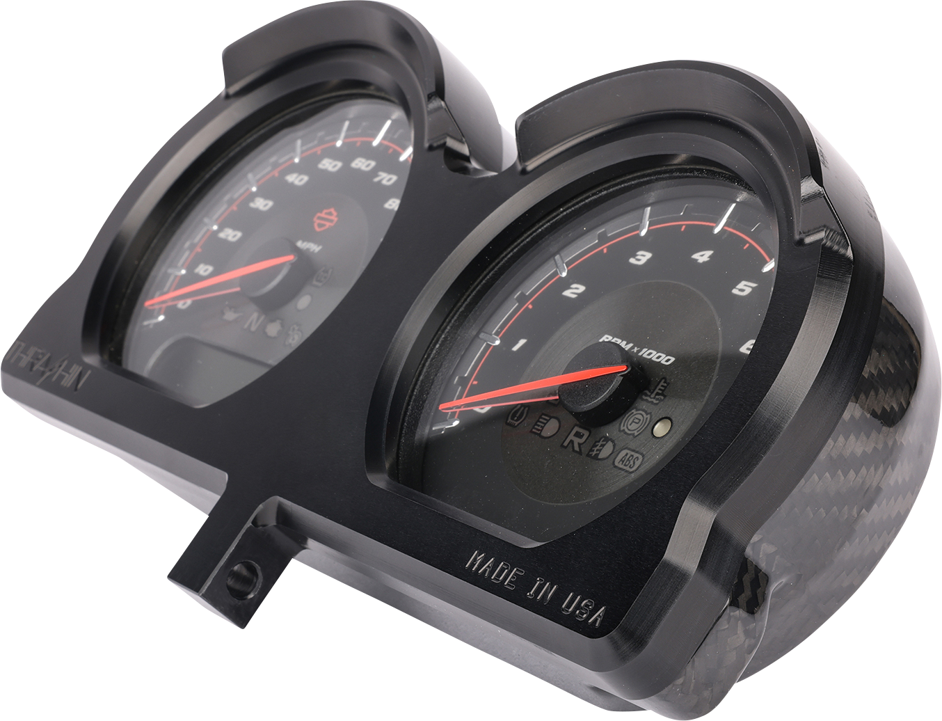 THRASHIN SUPPLY CO. Gauge Relocation Kit - Black
