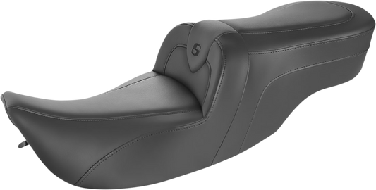 SADDLEMEN RoadSofa™ Seat - without Backrest - Black w/ Black Stitching - Touring '97-'07