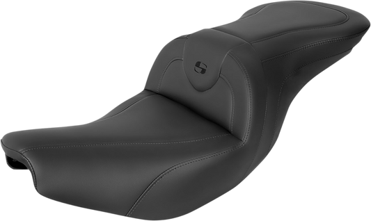 SADDLEMEN RoadSofa* Seat - without Backrest - Black w/ Black Stitching - Indian '14-'23