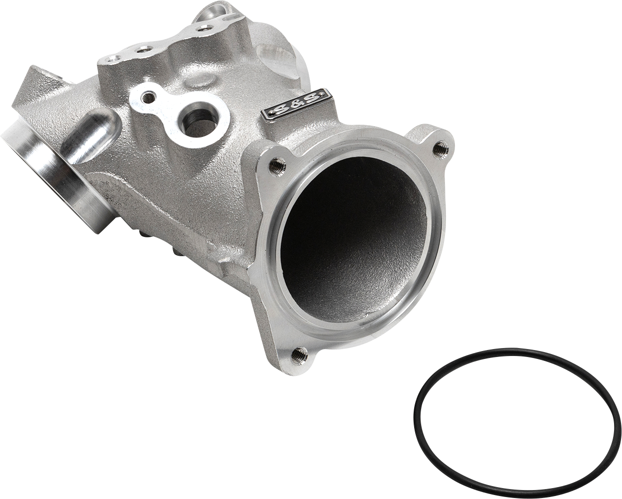 S&S CYCLE Intake Manifold - M8 - 55 mm - Silver