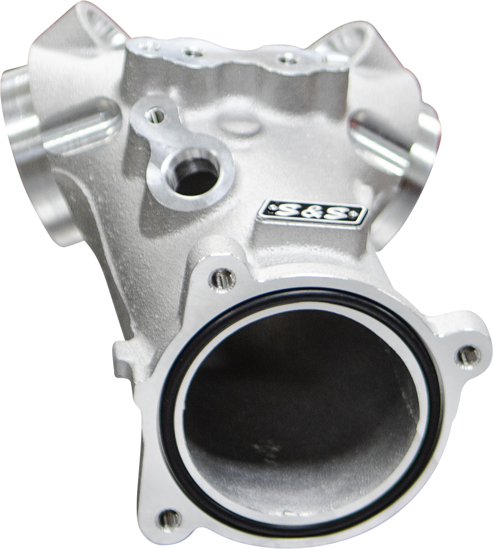 S&S CYCLE Intake Manifold - M8 - 55 mm - Silver