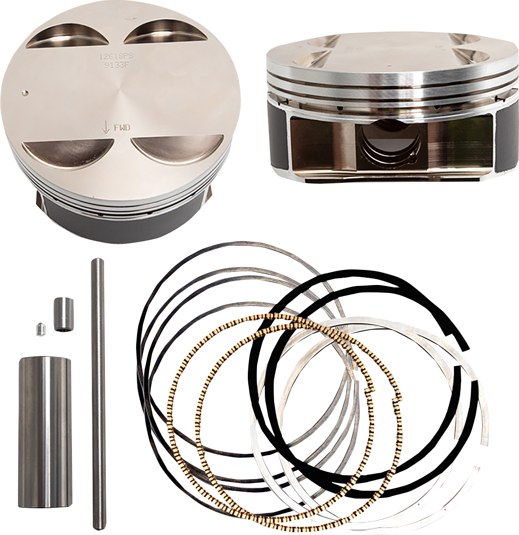 S&S CYCLE Big Bore Piston Kit - 128" - +.010 - M8