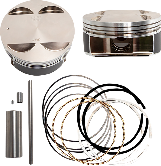 S&S CYCLE Big Bore Piston Kit - 128" - +.010 - M8