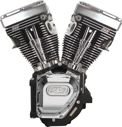 S&S CYCLE V124 Series Black Edition Long Block Engine without Induction/Ignition