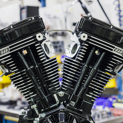 S&S CYCLE V124 Series Black Edition Long Block Engine without Induction/Ignition