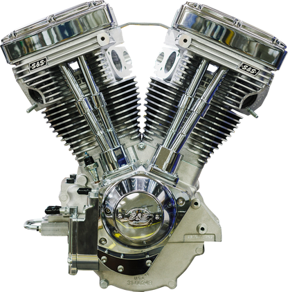 S&S CYCLE V124 Series Long Block Engine without Induction/Ignition